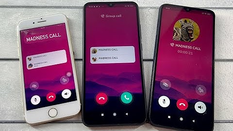 Madness Of An Incoming+Outgoing Social Network Call TeleGuard / iPhone vs XIAOMI Redmi