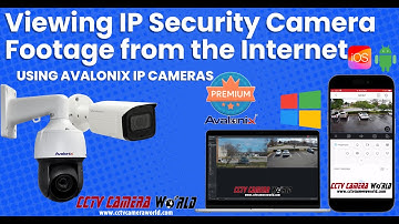 Viewing IP Security Camera Footage from the Internet Using Avalonix IP Cameras
