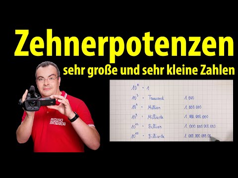 Video: Wie schreibt man eine Zahl in der Zehnerpotenz?