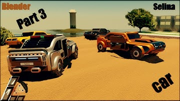 Blender | Low poly car modeling practice | Car Selina | Part 3