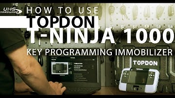 How to use T Ninja1000 Key Programmer Immobilizer by TOPDON   Diagnostics tools for Locksmiths