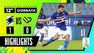 Sampdoria vs Palermo 1-0 | Timbro di Borini e 3 punti per il Doria | HIGHLIGHTS SERIE BKT 2023-2024