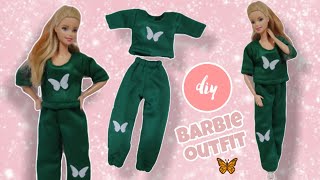 Diy Barbie Clothes Tutorial Trendy Green Outfit Doll Fashion Ideas