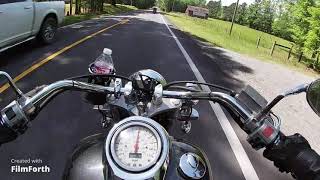 Relaxing motorcycle ride from Benton, Arkansas to Jenkins Ferry State Park on the Saline River.