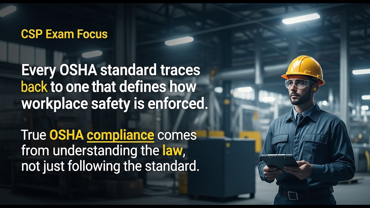 Глава 4 CSP | Объяснение правил OSHA | Руководство по безопасности для специалистов по охране тру...