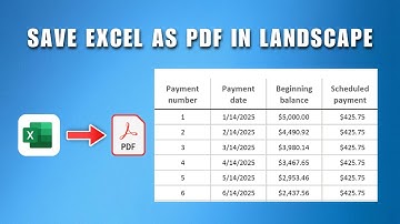 How To Save Excel As PDF In Landscape 2025