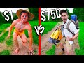 $1 VS $750 MOUNTAIN HIKE! *Budget Challenge*