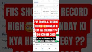 Fii Dii data analysis|| 06 October 2025 || #fiidiidataanalysis #stockmarket