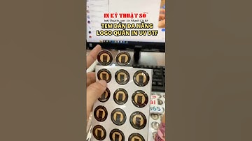 Tem đa năng in UV DTF logo quán cafe dán lên nhiều bề mặt - In Kỹ Thuật Số Since 2006