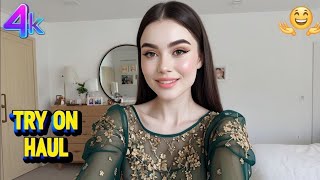 4K Micro Bikini,Lingerie & Transparent Try On Haul Summer Mesh, Sheer Dresses & Chic Outfits