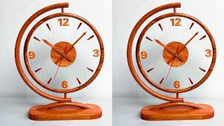 Great Woodworking Ideas /// Design A Wooden Globe Desk Clock.