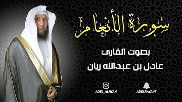 سورة " الأنعام " القارئ: عادل ريان || المصحف المرتل