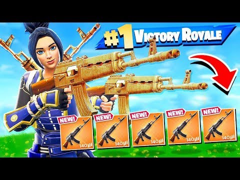 WINNING WITH ONLY USING  ONE GUN in Fortnite Battle Royale