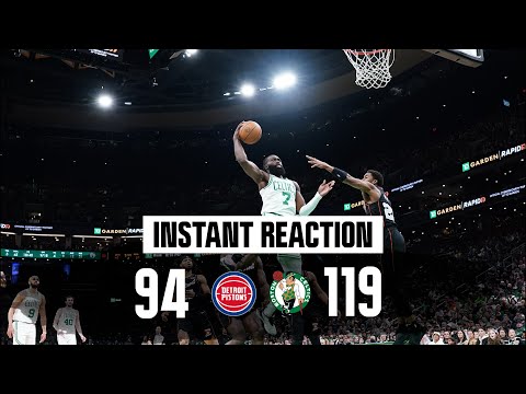 INSTANT REACTION: "Next man up" C's keep rolling despite being shorthanded for second straight night