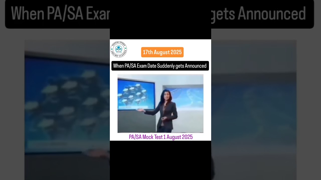 When PA/SA Exam Date Suddenly announced 