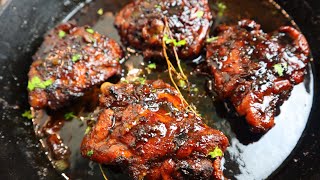 BEST HONEY GARLIC GLAZED CHICKEN THIGH MUST TRY | HONEY CHICKEN