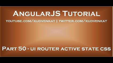 ui router active state css