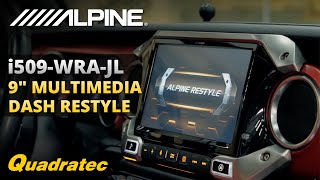 Alpine i509WRAJL 9' Multimedia Dash Restyle System Jeep Wrangler JL & Gladiator JT