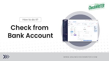 Send Check from Bank Account | OnlineCheckWriter.com