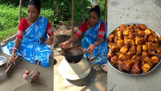 মশলা দিয়ে ওল ভাজা রেসিপি | Spicy Yam Fry Recipe | Traditional Bengali Ol Bhaja screenshot 4