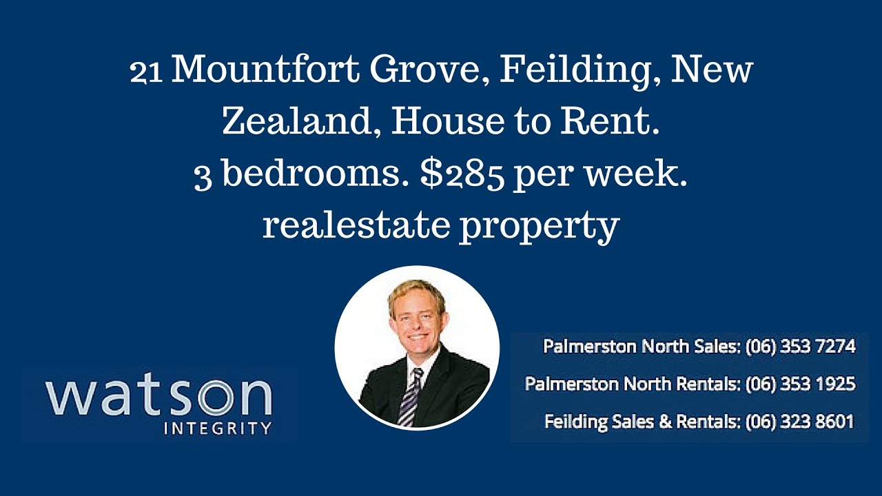 21 Mountfort Grove, Feilding, New Zealand, House to Rent YouTube