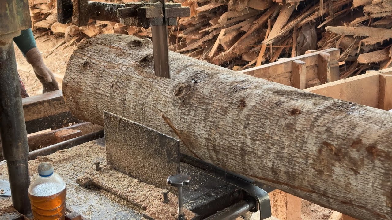 Professional Technique Cutting 2x20 Wood with Sawmill Machine - YouTube