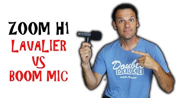 New Zoom H1 Mic Setup | Lavalier vs Boom Mic!