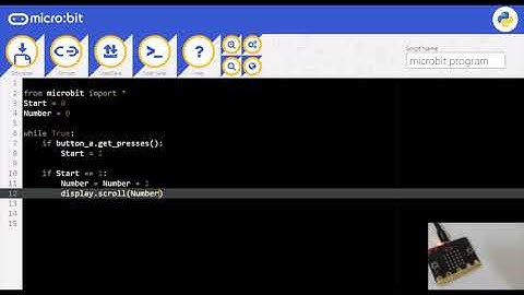 Microbit Lesson - 2 How to make a stopwatch using Micropython