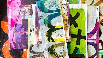 Make your own stencils for a gelli plate!