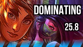 TALIYAH vs AKALI (MID) | 6/1/3, Dominating | KR Master | 25.8