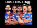 VIRAT VS ABHISHEK VS AXAR VS TRAVIS VS ROHIT 1-1BALL CHALLENGE REAL CRICKET 24 #shorts