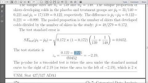 ADA1 07-4 Categorical Data Analysis, UNM Stat 427/527