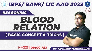 Blood Relation Basics to Ace IBPS/ LIC AAO 2023 | Reasoning | Kuldeep Mahendras