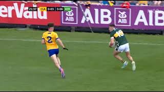 GREAT CATCH + SEANIE O'SHEA POINT - CLARE V KERRY - 2024 MUNSTER FOOTBALL FINAL