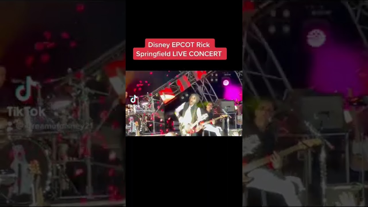 RICK SPRINGFIELD OBLITERATES ROSES 🌹 WALT DISNEY WORLD EPCOT CONCERT LIVE 