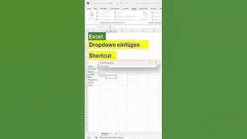 Dropdown-Liste aus einer Liste in Excel erstellen und einfügen (einfach erklärt)