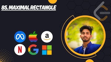 85. Maximal Rectangle | Max Area Histogram | Leetcode | Python - DSA