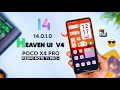 Stable MIUI 14 Heaven Ui v4 for Poco X4 Pro/Redmi Note 11 Pro+ Review, Monet, Advanced Launcher 🔥