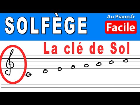 Solfège - Leçon 1 - Les notes de la clé de sol 
