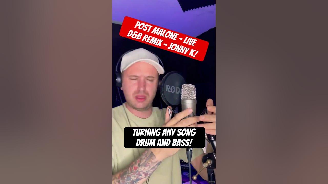 JONNY K LIVE REMIX | POST MALONE | I FALL APART!  D&B REMIX! #drumandbass #shorts #dnb #cover