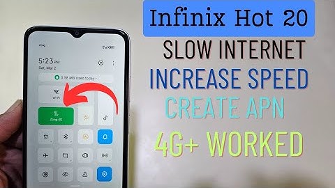 Infinix Hot 20 Slow Internet Problem Fix 🤩 After Reset Data Network Fix