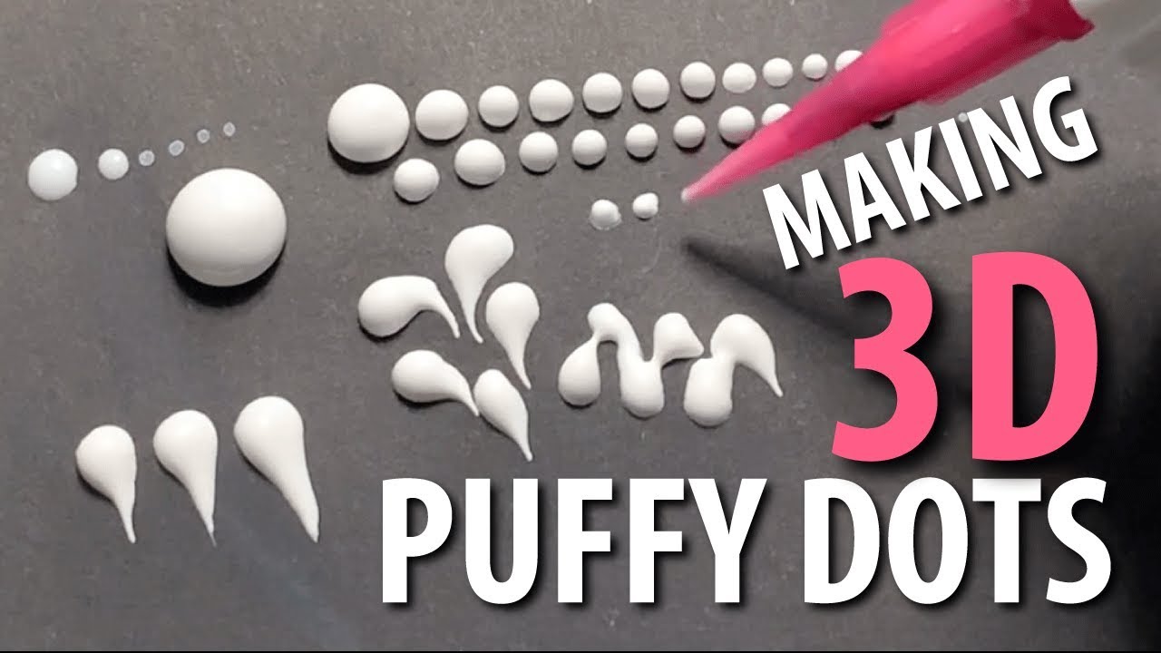 Тесты 3D-краски Puffy Dot