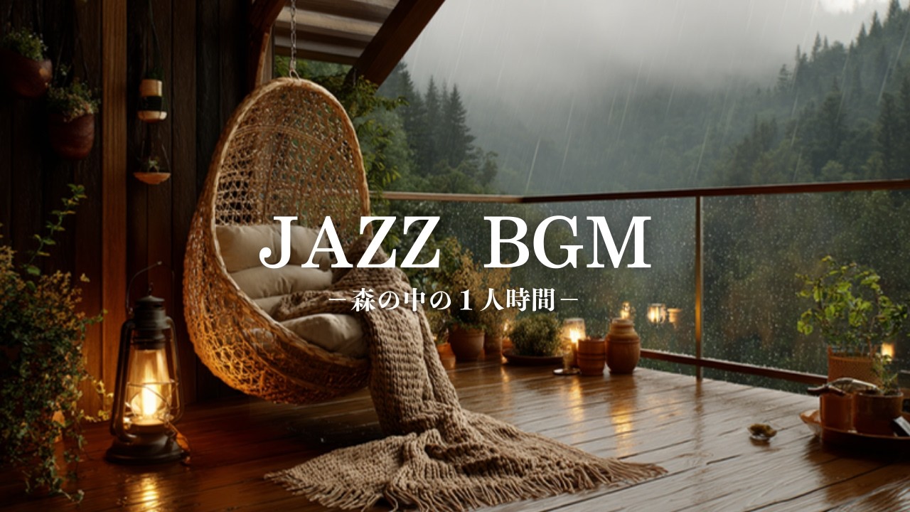 【癒しBGM】森を望むウッドホテルのひととき｜ゆったり揺れるローファイジャズWoodland Retreat – Calm Lo-fi Jazz with Forest View 🌲🏨