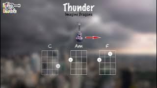Thunder - Ukulele play along (C Am F)