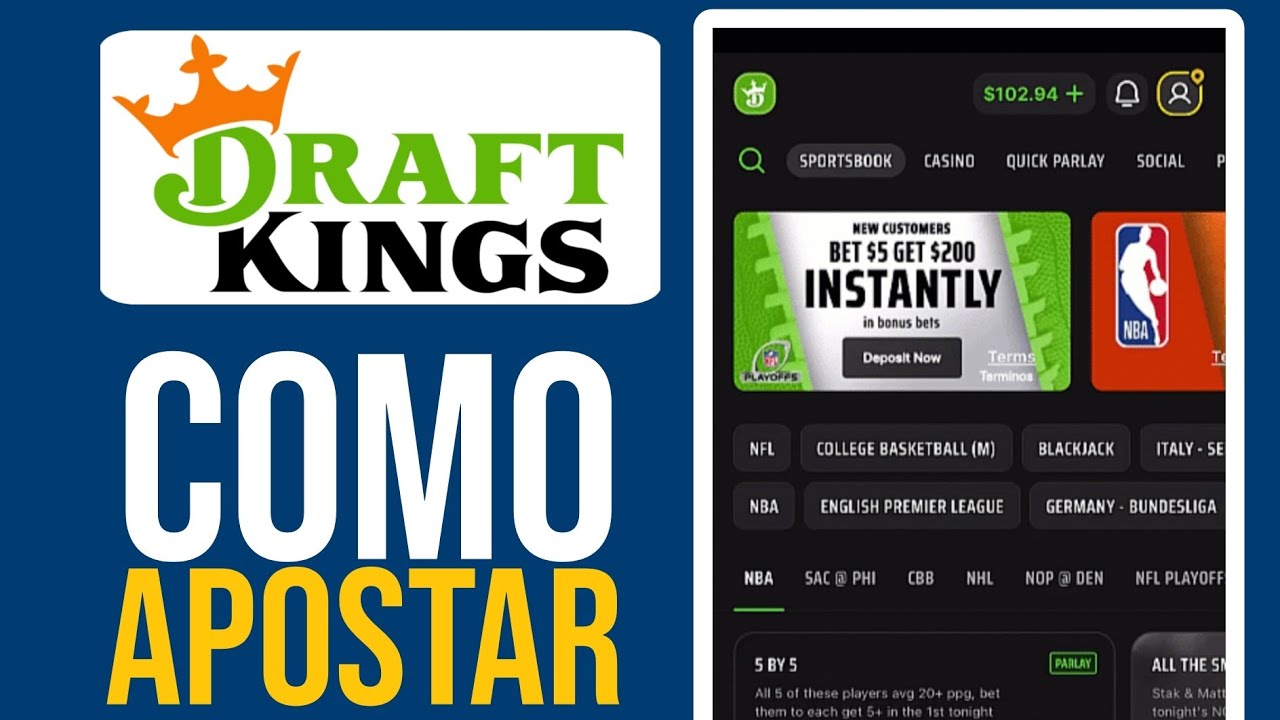 Como APOSTAR En Draft Kings (Tutorial Para Principiantes)🔴 - YouTube