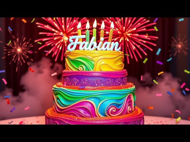 Zum Geburtstag viel Glück – Geburtstagslied für  Fabian 🎉🎂