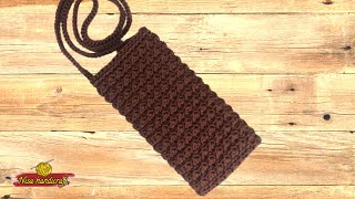 How to Crochet Phone Case with Patterns[ENG&THAI SUB]
