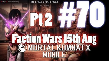 Faction Wars 15th Aug Part II - Mortal Kombat X Mobile Gameplay Pt 70 [V1.3] [IOS - iPad]