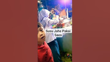 Susu jahe pakai saos katanya Melvi #susujahe #shortvideo