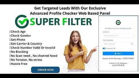 advance profile checker with age and gender , no hassle